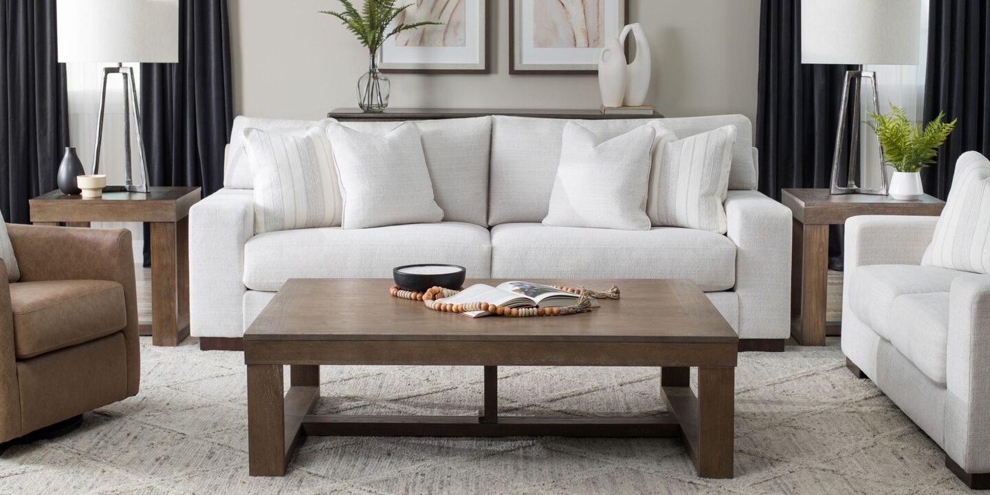 Ashley Maggie Sofa in White Ashley Maggie Sofa in White