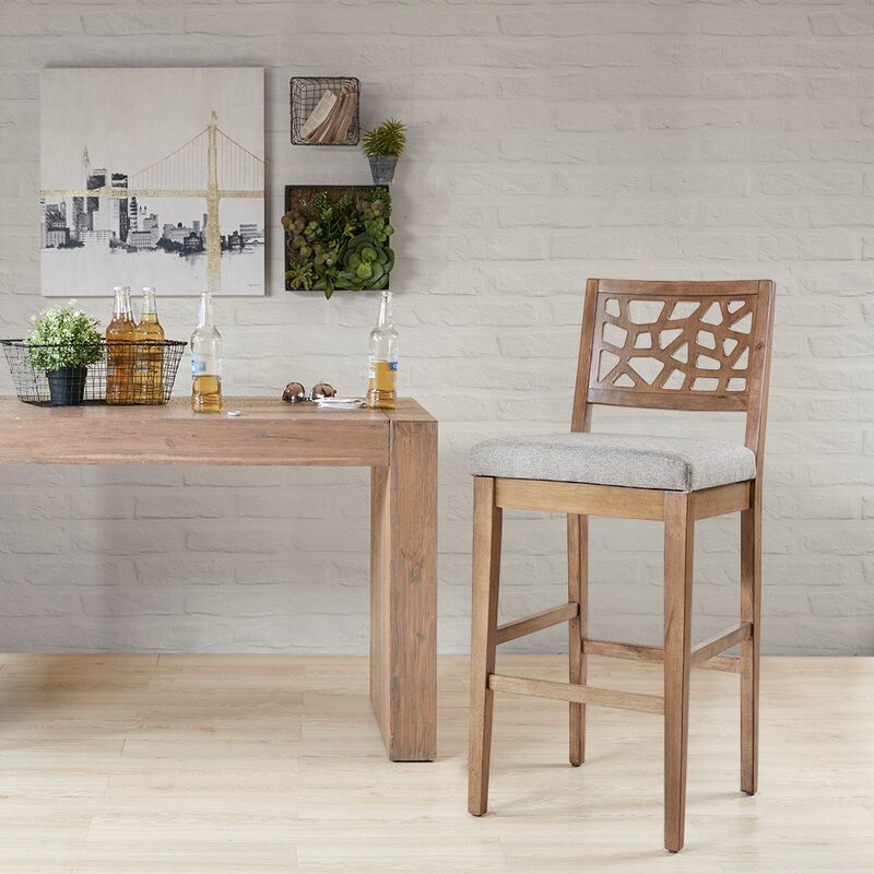Gracie Mills Jayne Contemporary Oak Veneer Barstool