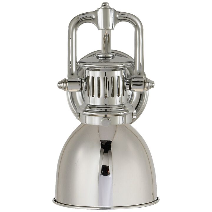 Yoke Suspended Sconce in Polished Nickel