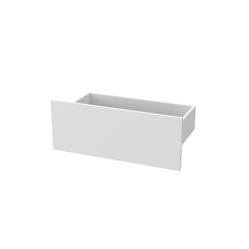 White Wood TV Media Console Entertainment Center with Drawers Fits TV's up to 100 in.
