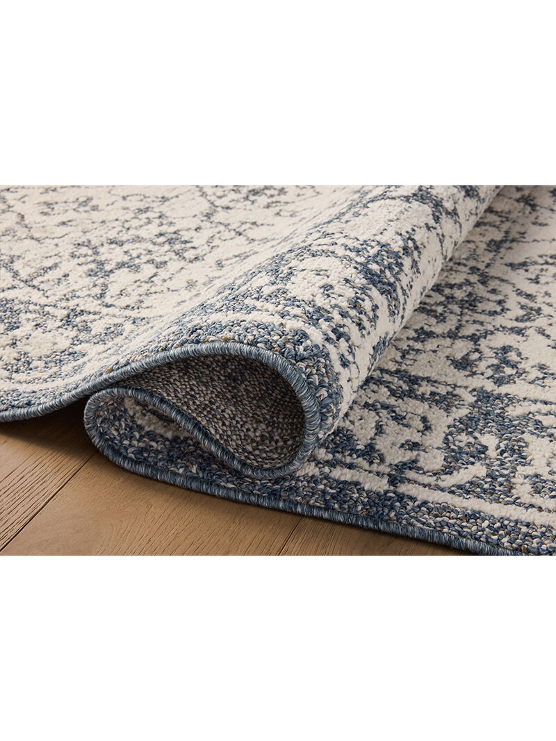 Gigi Ivory/Blue 7'10" x 10' Area Rug by Magnolia Home by Joanna Gaines x Loloi
