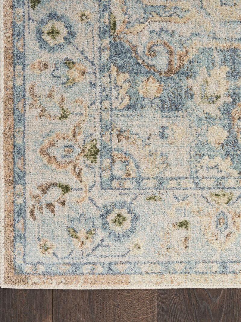 Astra Machine Washable ASW12 Beige/Blue 9' x 12' Rug