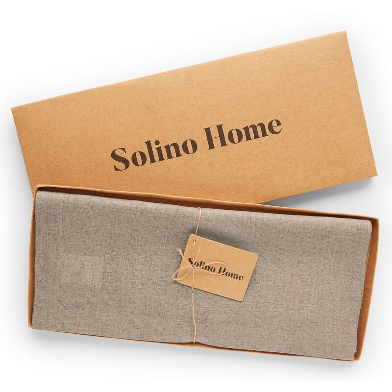 Solino Home 100% Pure Linen Table Runner | Fete for Valentine;s
