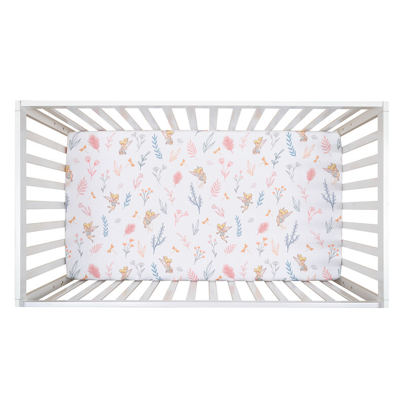 Bedtime Originals Tinker Bell 3-Piece Crib Bedding Set - Pink, Purple, White