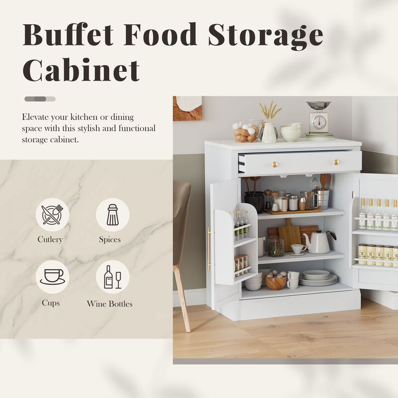 Merax Modern Freestanding Kitchen Pantry