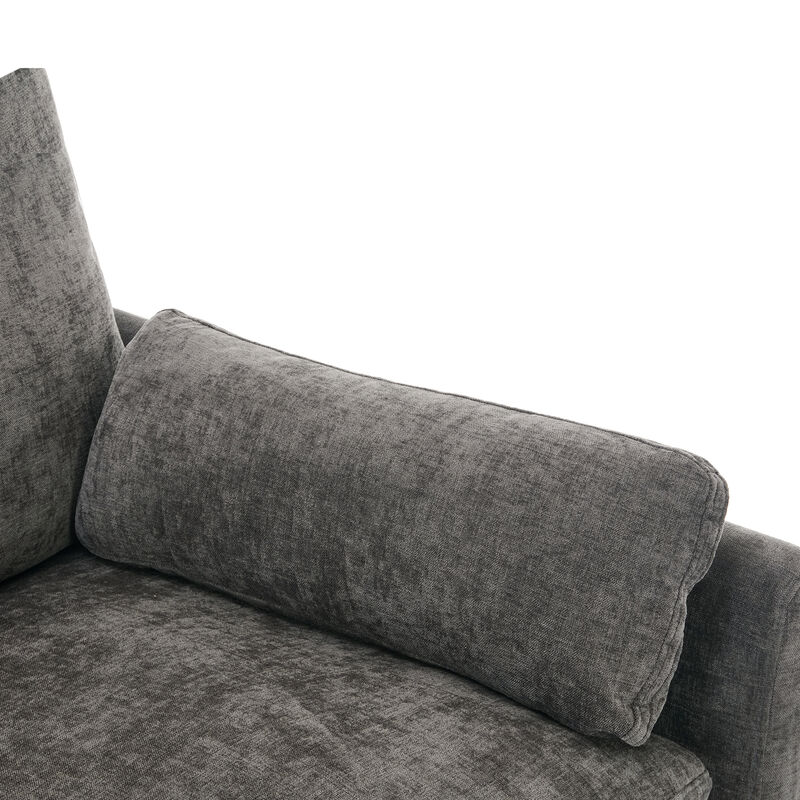 Merax Modern Chenille 3-seater Sofa Couch for Living Room