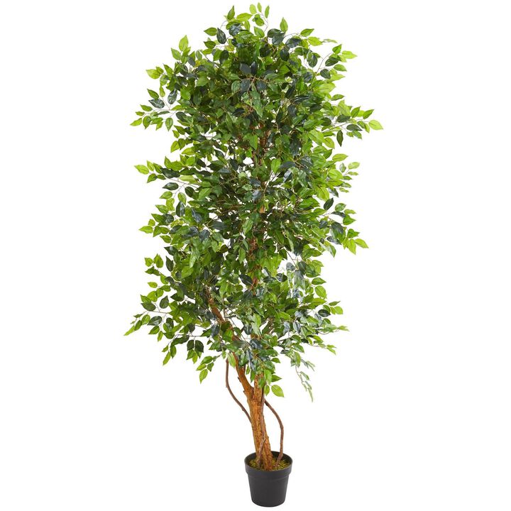 Nearly Natural 6-ft Elegant Ficus Artificial Tree