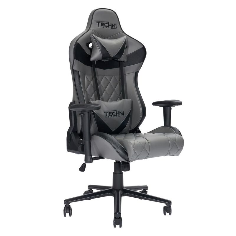 Techni Sport XL Ergonomic Gaming Chair, Grey