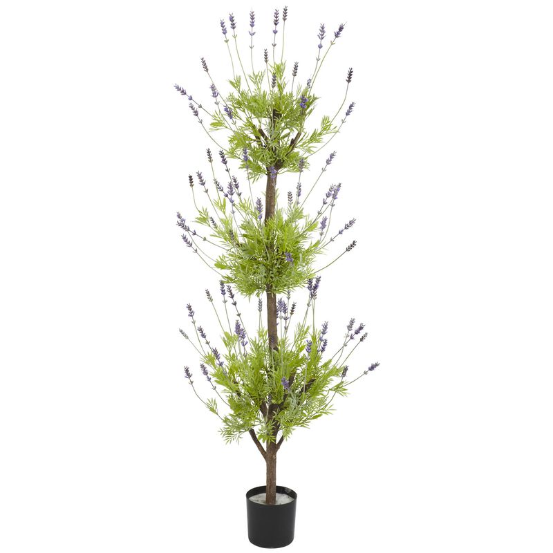 Hivvago 4' Lavender Topiary Silk Tree