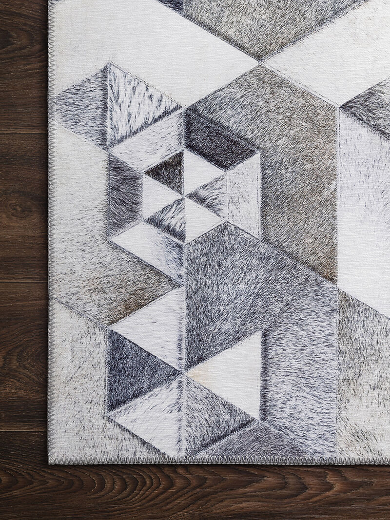 Maddox MAD03 Grey/Ivory 3'6" x 5'6" Rug
