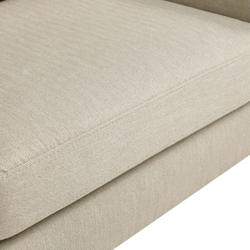 Corland Upholstered Fabric Loveseat Brown