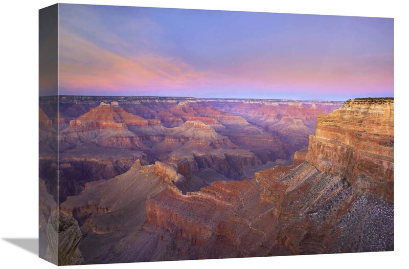 Grand Canyon as seen from Mohave Point at sunset, Grand Canyon National Park, Arizona-Canvas Art-16x12