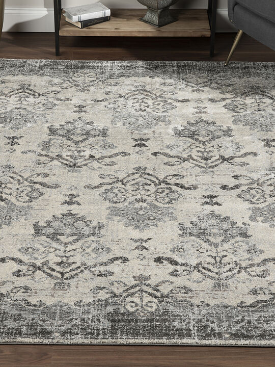 Antigua AN11 Pewter 5'3" x 7'7" Rug