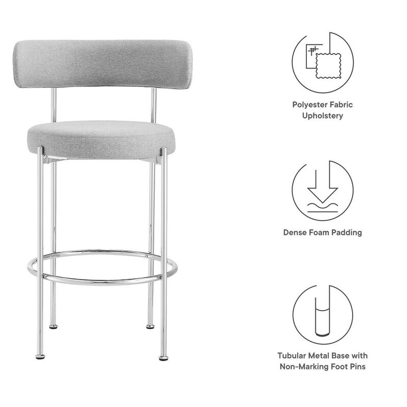 Modway Albie Fabric Bar Stools - Set of 2