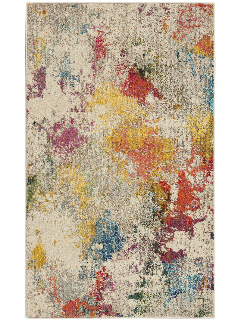Celestial CES12 Ivory/Multicolor 3' x 5' Rug