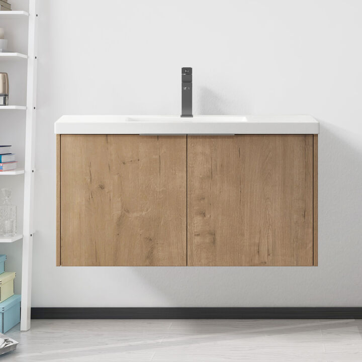 36" Modern Design Bathroom Vanity with Sink, Soft Close Doors