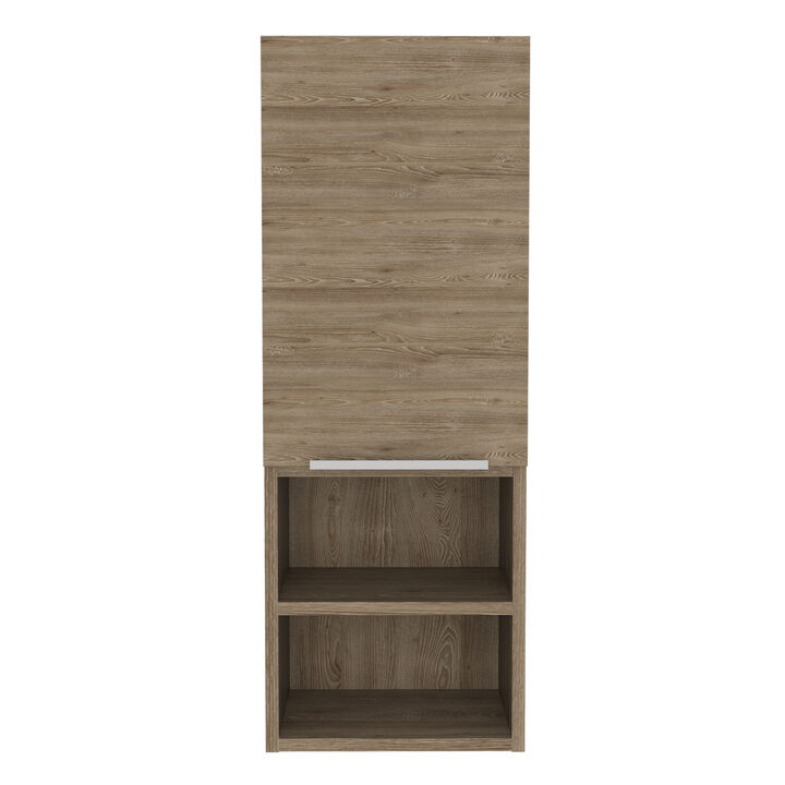 DEPOT E-SHOP Savona Medicine Single Door Cabinet, Two Interior Shelves, Two External Shelves, White