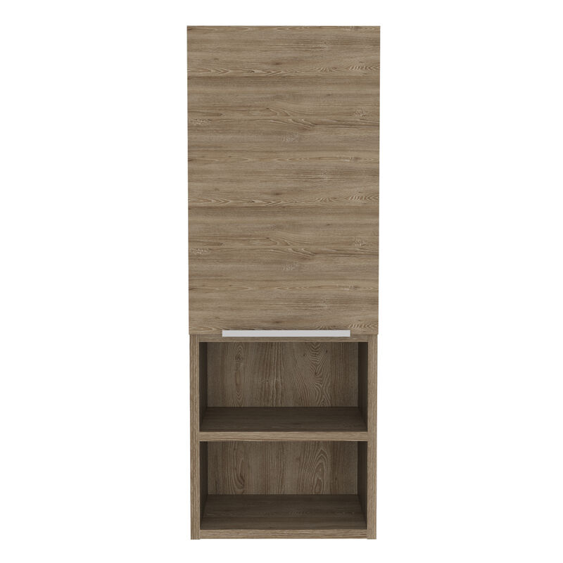 DEPOT E-SHOP Savona Medicine Single Door Cabinet, Two Interior Shelves, Two External Shelves, White