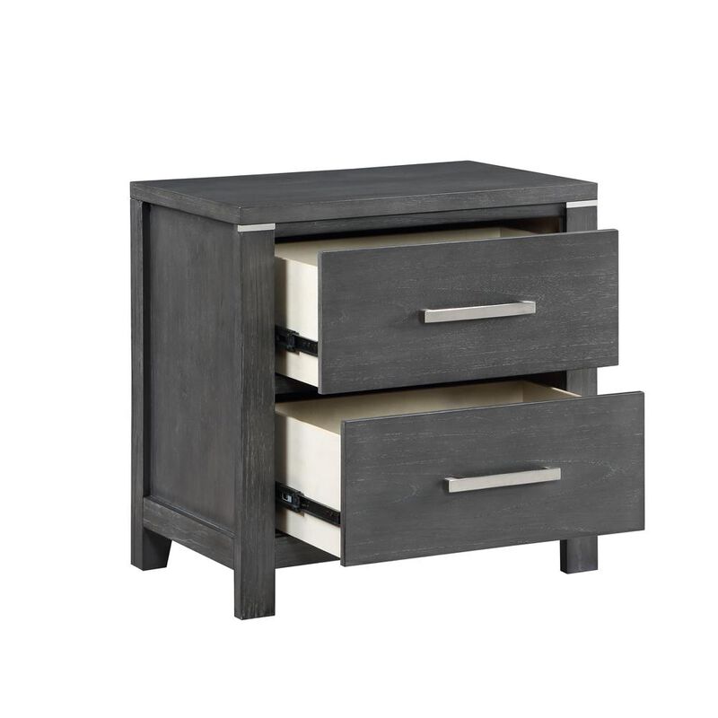 New Classic Furniture Odessa Nightstand-Charcoal