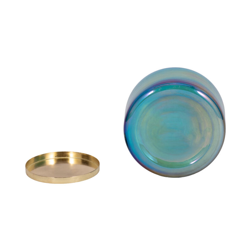 5" Blue Jasmine Luster Candle