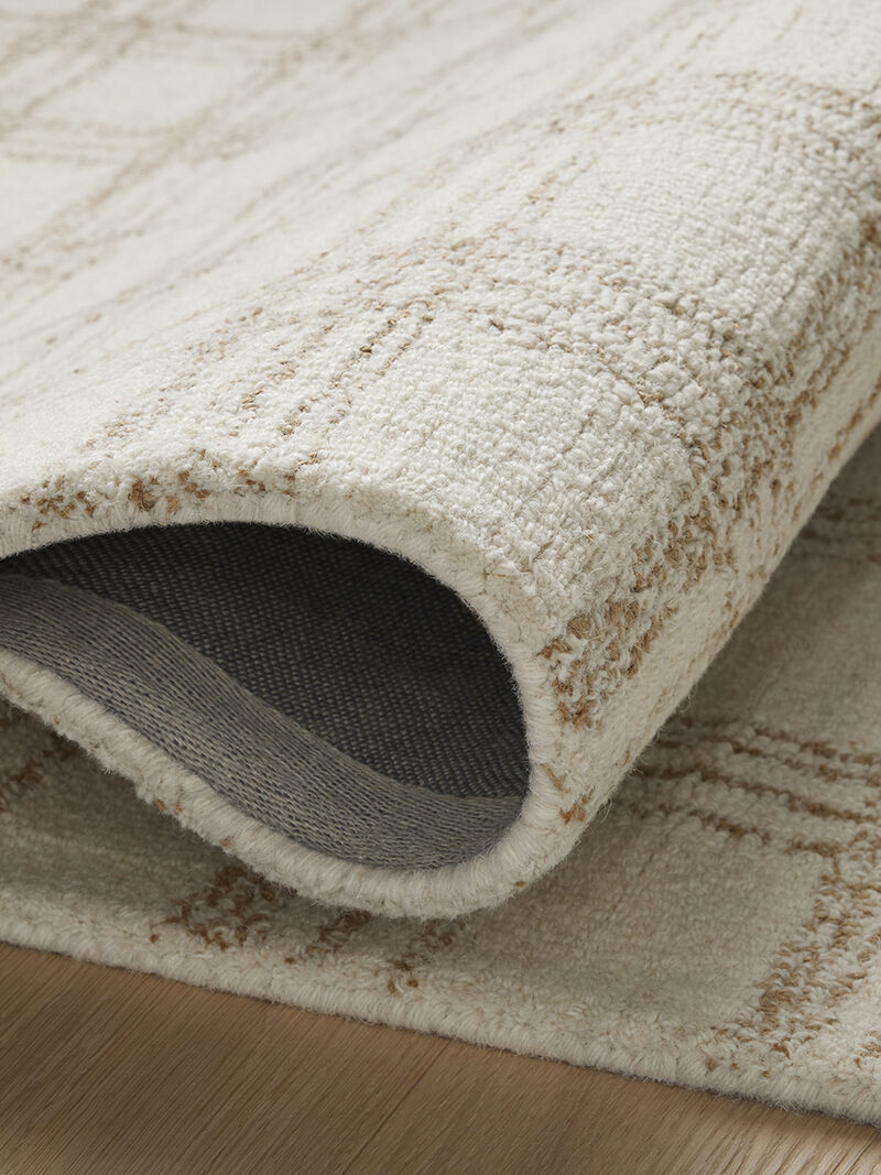 Polly POL-12 Cream / Sand 7''9" x 9''9" Rug by Chris Loves Julia