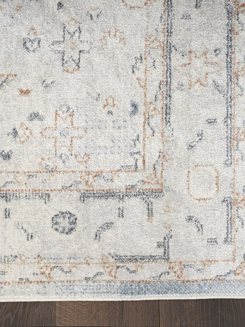 Astra Machine Washable ASW11 Light Blue 4' x 6' Rug