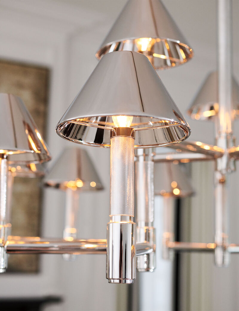 Barrett Lrg Knurled Chandelier