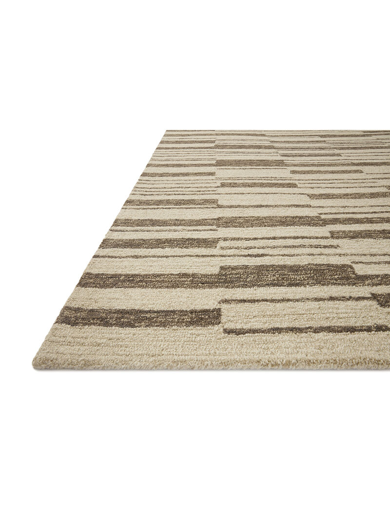 Polly POL04 Beige/Tobacco 3'6" x 5'6" Rug