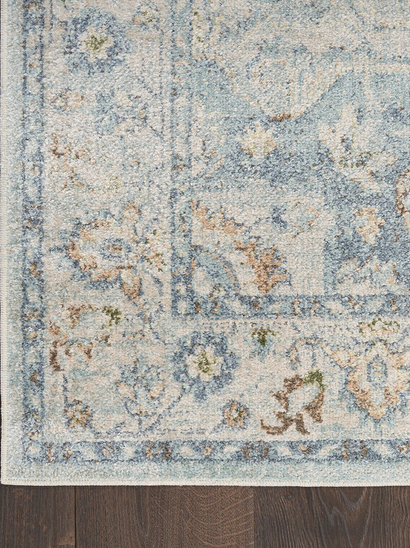 Astra Machine Washable ASW12 Light Blue 4' x 6' Rug