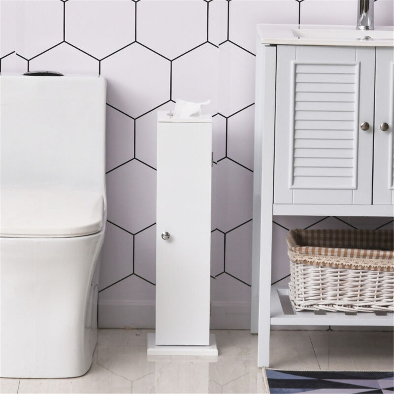 Multi-Purpose Paper Cabinet Side Table and Bathroom Corner Storage Cabinet