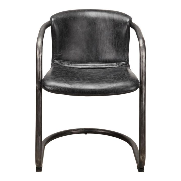 Moe's Home Collection Freeman Dining Chair Antique Black-Set Of Two
