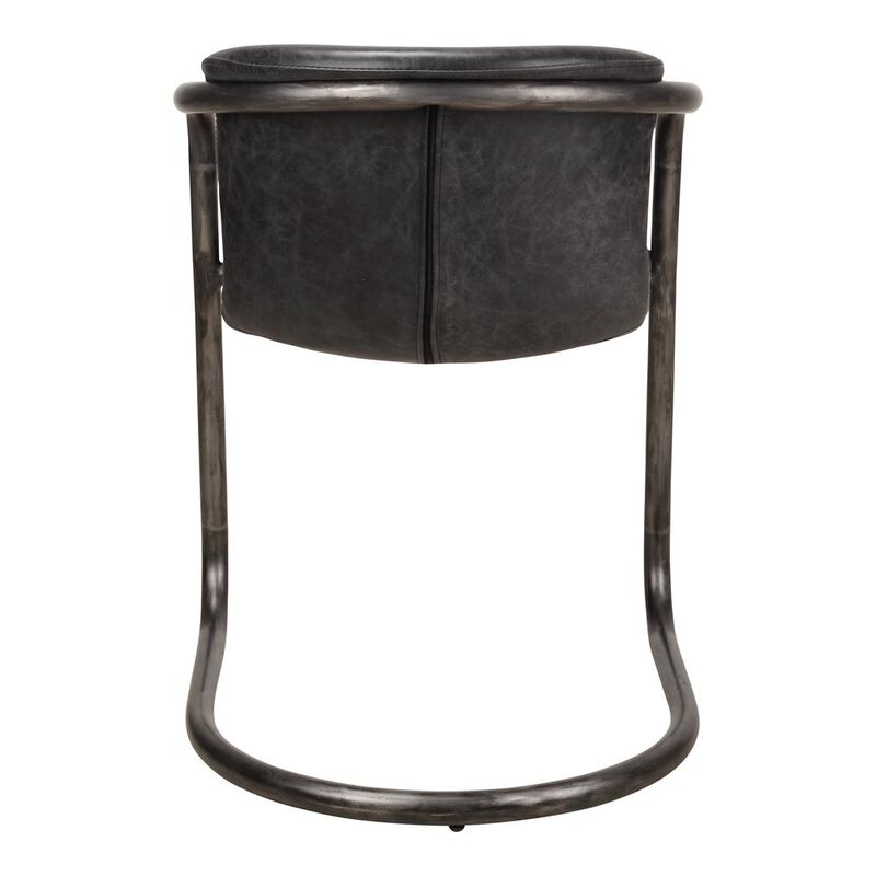 Moe's Home Collection Freeman Dining Chair Antique Black-Set Of Two