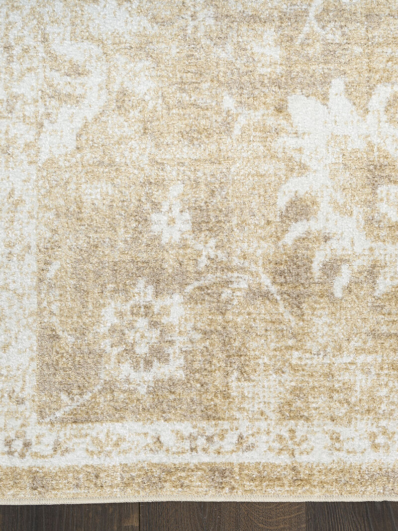 Astra Machine Washable ASW19 Ivory/Gold 3'3" x 5' Rug
