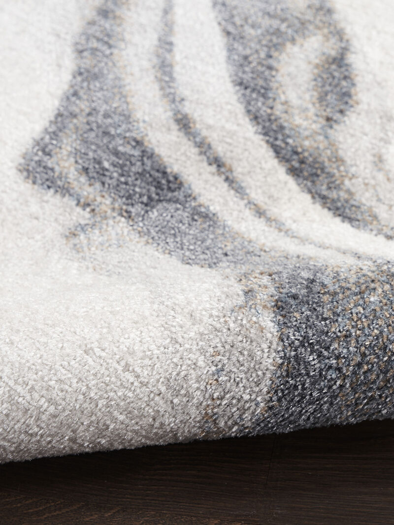 Astra Machine Washable ASW15 Ivory/Gray 7'10" x 10' Rug