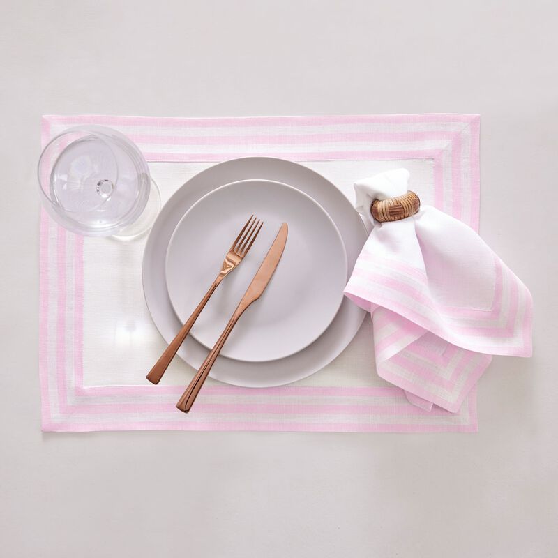 Solino Home 100% Pure Linen Cloth Napkins 20 x 20 Inch Set of 4 Dinner Napkins | Mila