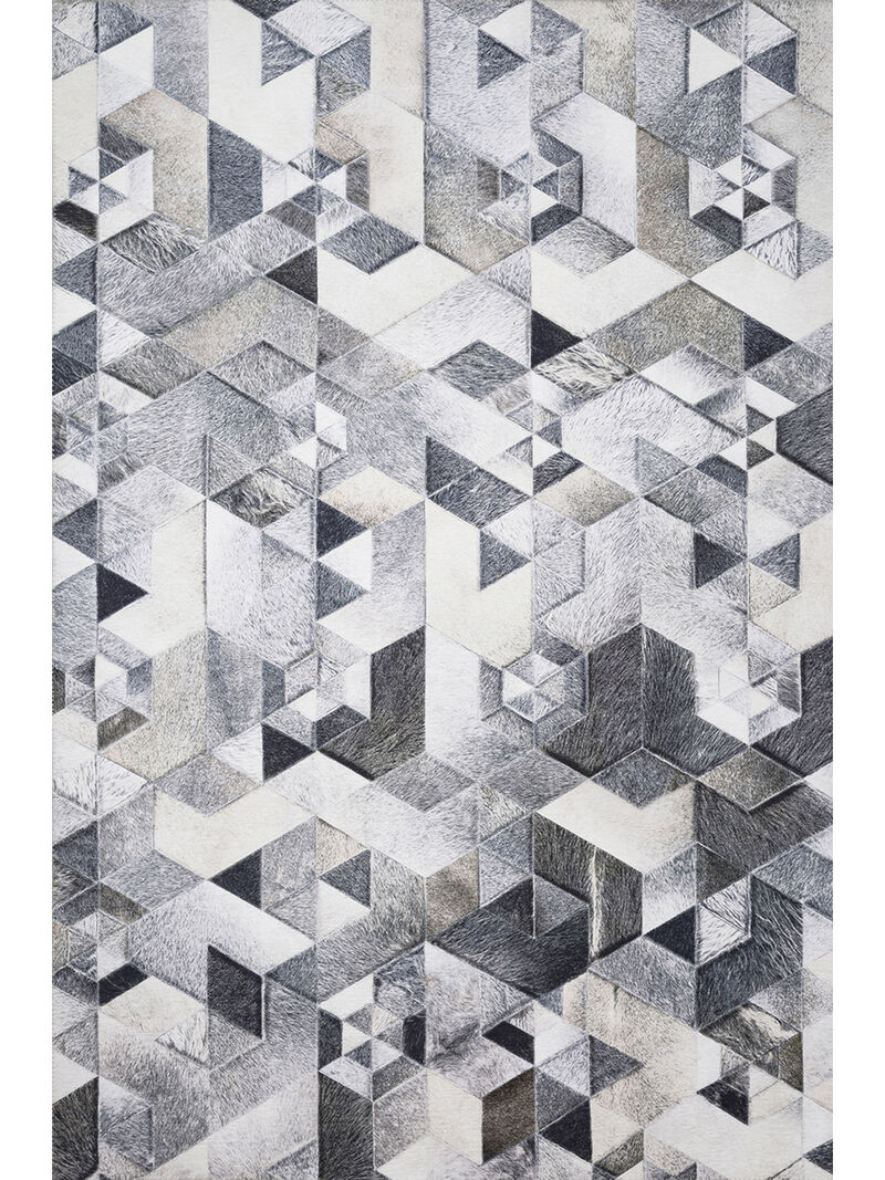 Maddox MAD03 Grey/Ivory 3'6" x 5'6" Rug