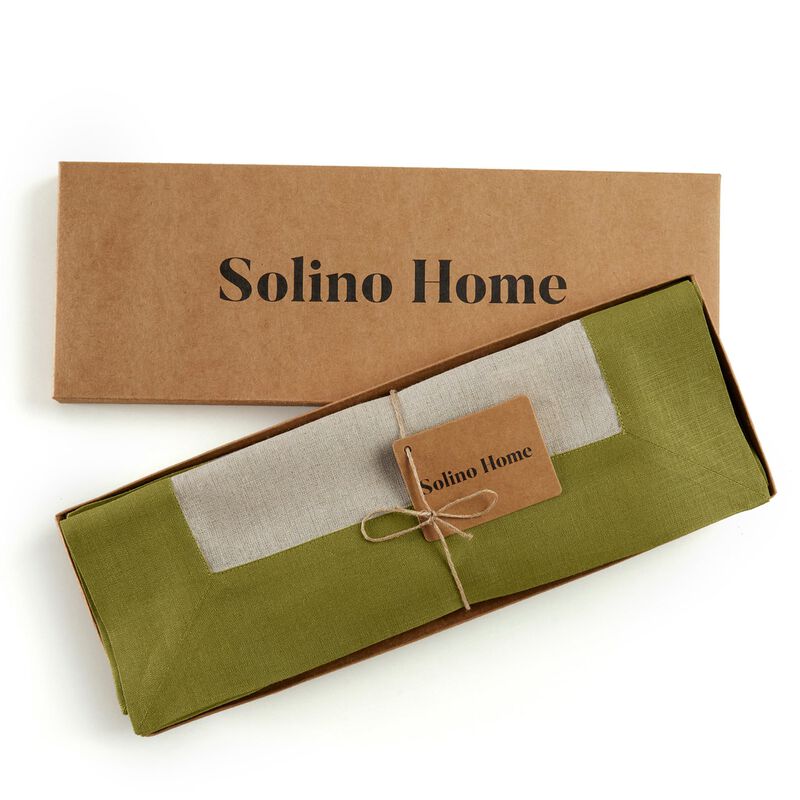 Solino Home 100% Pure Linen 14 x 19 Inch Placemats Set of 4 | Contempo