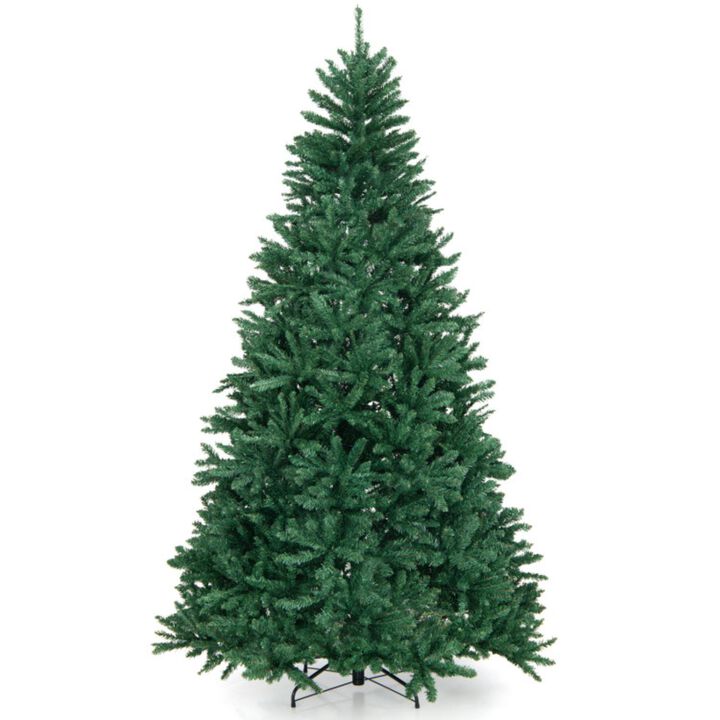 Hivvago 7.5 Feet Artificial Christmas Tree with Folding Metal Stand Hivvago 7.5 Feet Artificial Christmas Tree with Folding Metal Stand