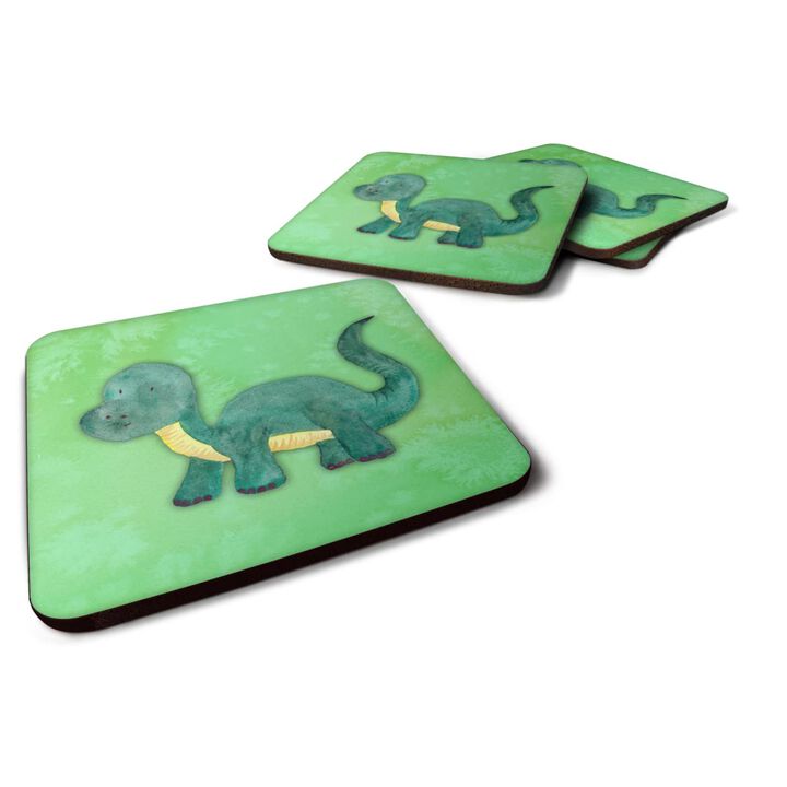 Caroline's Treasures Brontosaurus Watercolor Decorative coasters, 3.5, Multicolor