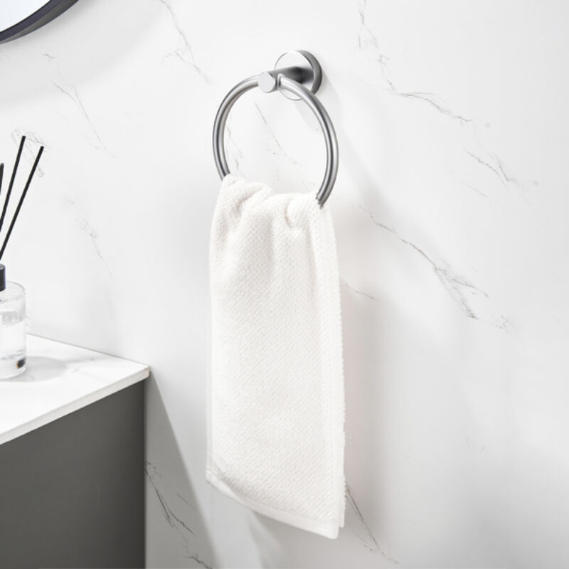 Gunmetal Bathroom Hand Towel Ring, Durable Space Aluminum