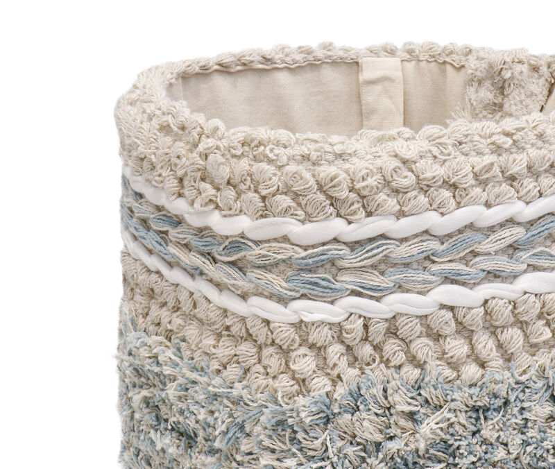 Pasargad Home Grandcanyon Cotton Braided Basket, Beige