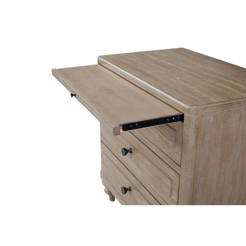 Bernards Wilmington 3 Drawer Nightstand