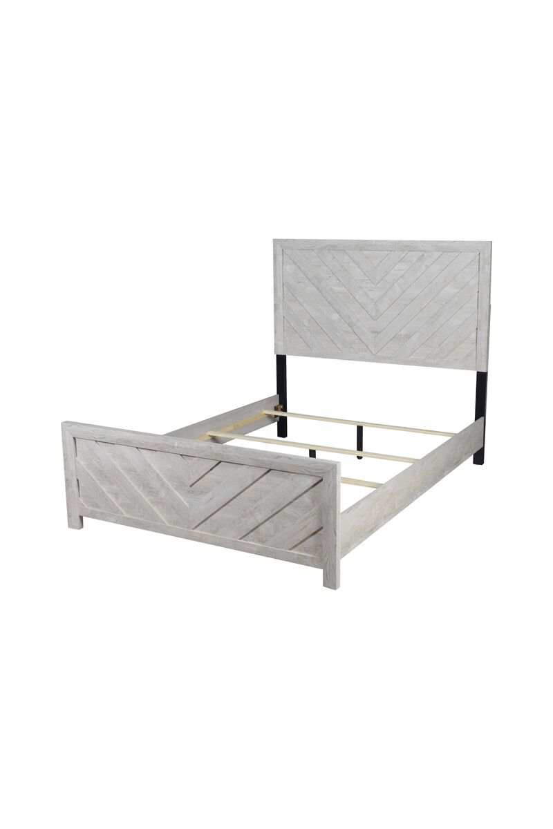 Streamdale Denver Modern Style Queen Bed Made With Wood In Gray