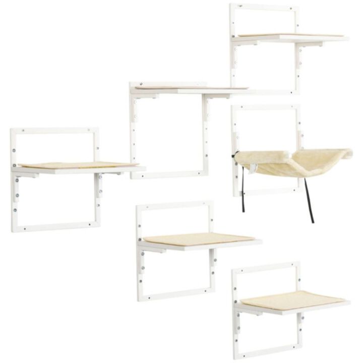 Cat Tower Multi-Level Climbing Structure with Scratching Posts and Cozy Perches for Cats