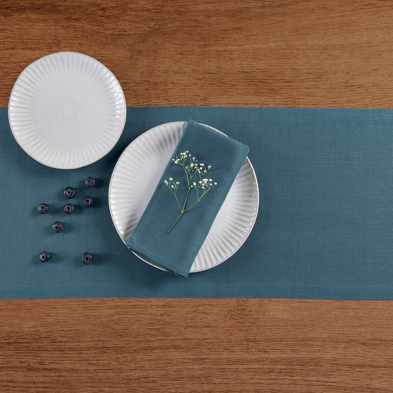Solino Home 100% Pure Linen Table Runner | Fete for Valentine;s