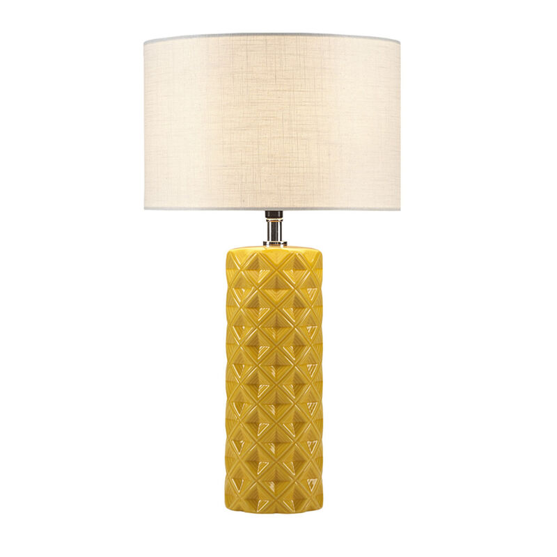 Macey Geodesic Ceramic Table Lamp
