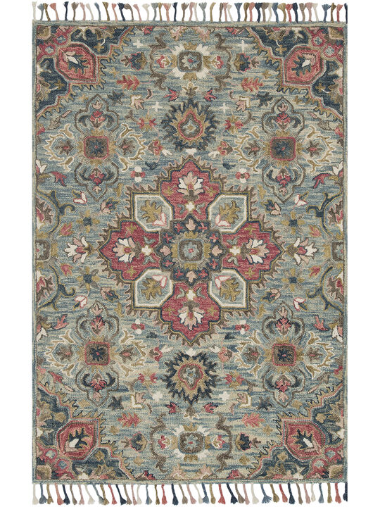 Zharah ZR13 LBLue/Multi 3'6" x 5'6" Rug