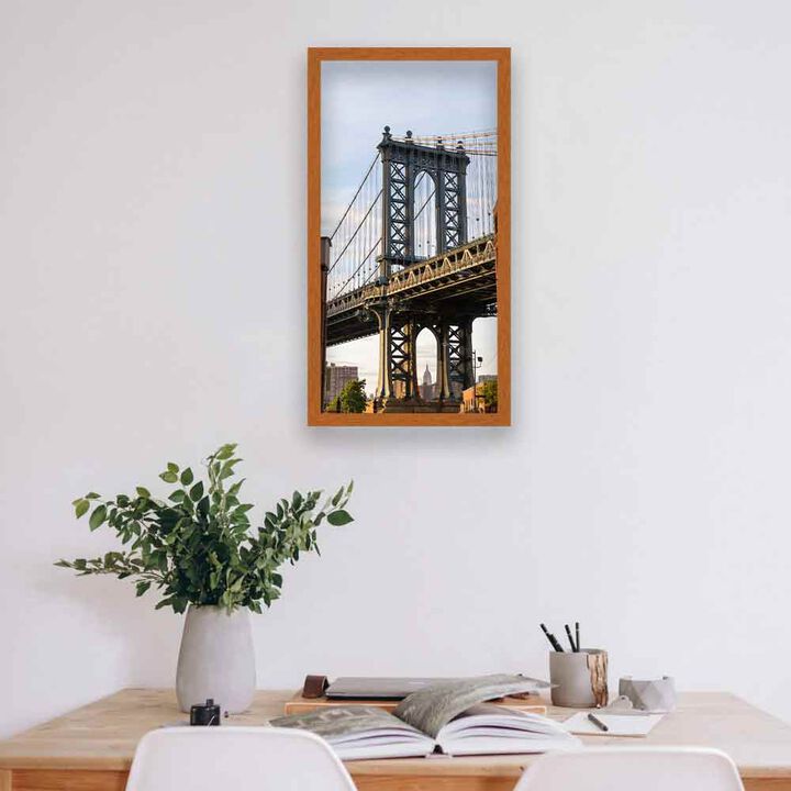Honey Pecan Panoramic Picture Frame