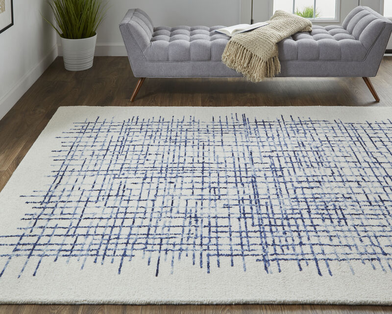 Maddox 8630F Ivory/Blue 3'6" x 5'6" Rug