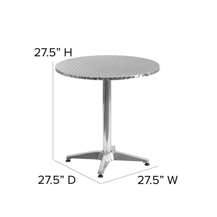 Flash Furniture Round Patio Table for Restaurants, Banquet Halls and Dining Room